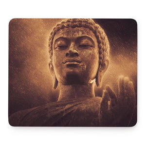 Vintage Buddha Statue Print Mouse Pad