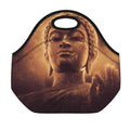 Vintage Buddha Statue Print Neoprene Lunch Bag