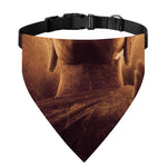 Vintage Buddha Statue Print Over The Collar Dog Bandana