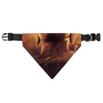 Vintage Buddha Statue Print Over The Collar Dog Bandana