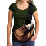 Vintage Buddha Statue Print Pet Sling Carrier