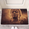 Vintage Buddha Statue Print Rubber Doormat