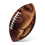 Vintage Buddha Statue Print Rugby Ball