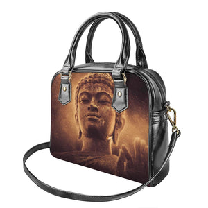 Vintage Buddha Statue Print Shoulder Handbag