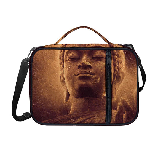 Vintage Buddha Statue Print Shoulder Strap Bible Bag