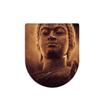 Vintage Buddha Statue Print Toilet Lid Cover