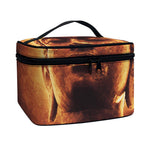 Vintage Buddha Statue Print Travel Makeup Bag