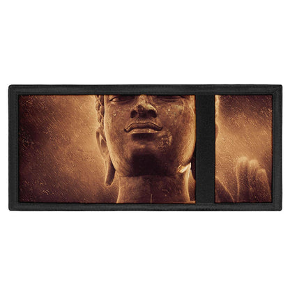 Vintage Buddha Statue Print Trifold Wallet