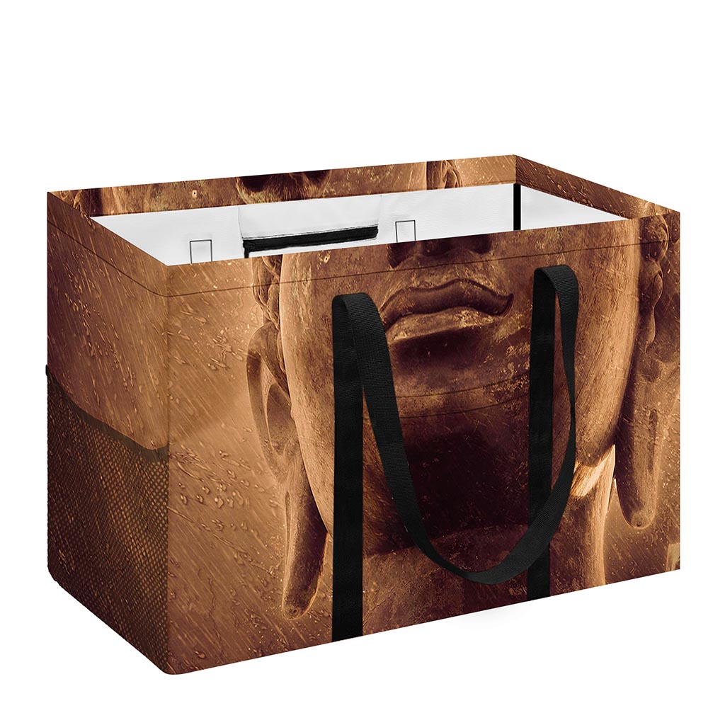 Vintage Buddha Statue Print Utility Tote Bag