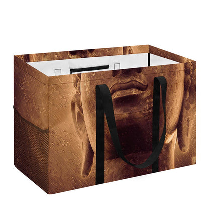 Vintage Buddha Statue Print Utility Tote Bag