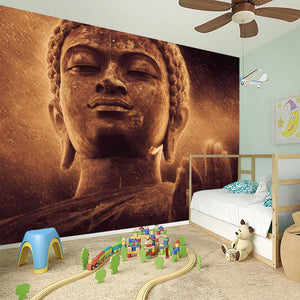 Vintage Buddha Statue Print Wall Sticker