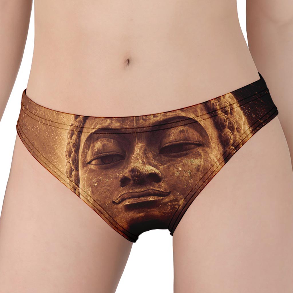 Vintage Buddha Statue Print Women's Panties