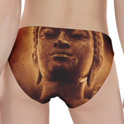 Vintage Buddha Statue Print Women's Panties