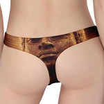 Vintage Buddha Statue Print Women's Thong