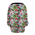 Vintage Cactus And Flower Print Baby Seat Cover