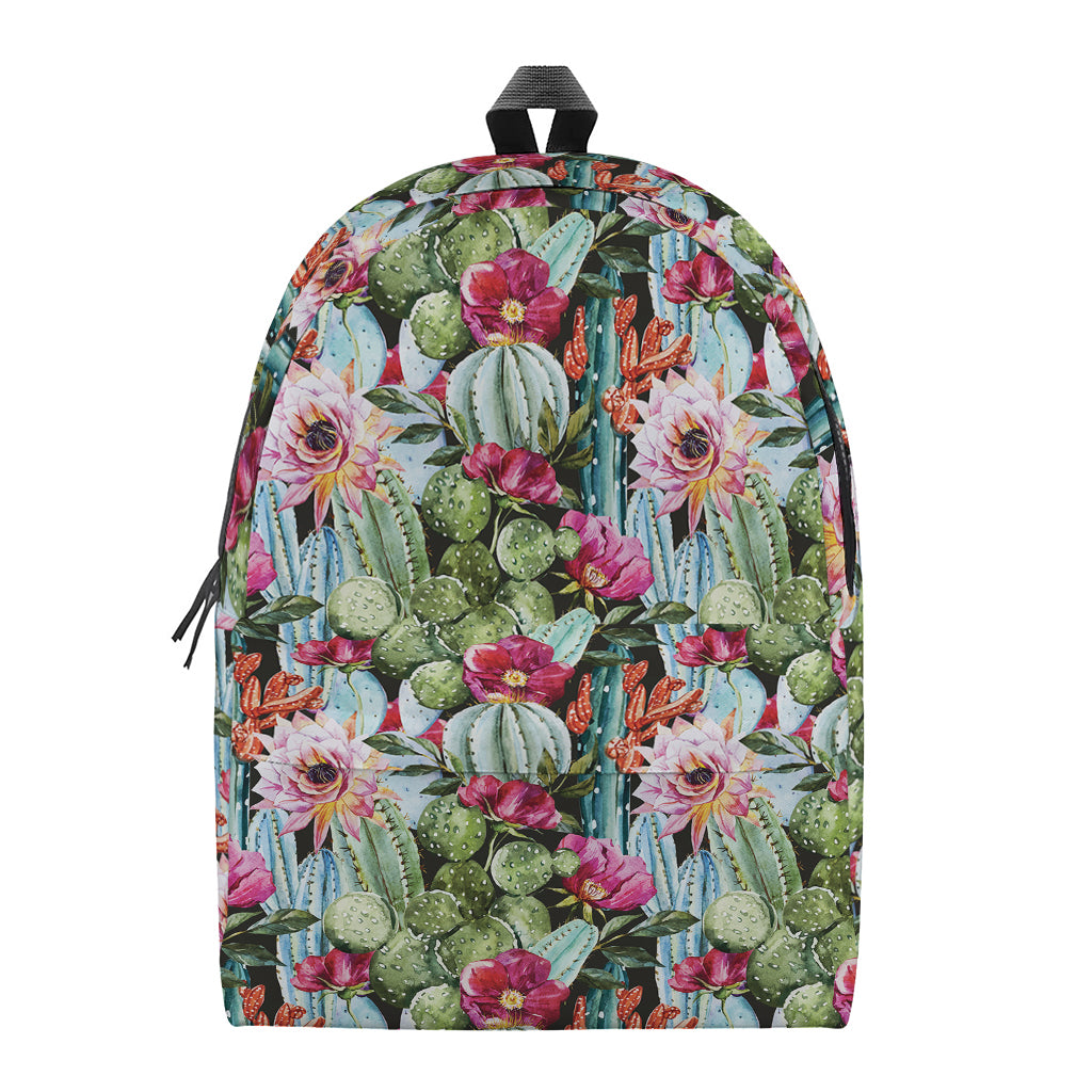 Vintage Cactus And Flower Print Backpack