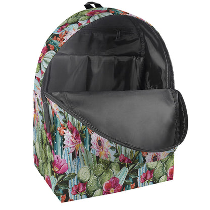 Vintage Cactus And Flower Print Backpack