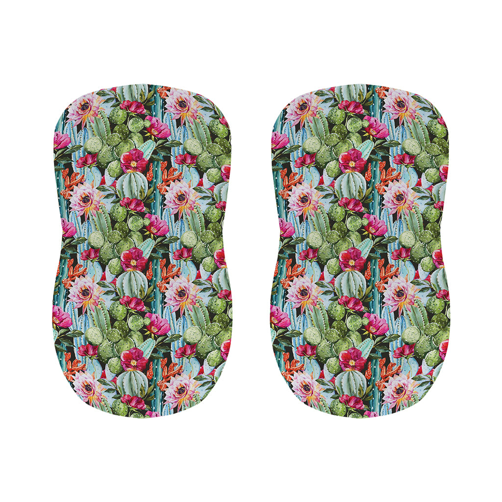 Vintage Cactus And Flower Print Bar Stool Covers