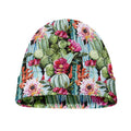 Vintage Cactus And Flower Print Beanie