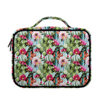 Vintage Cactus And Flower Print Briefcase Bible Bag