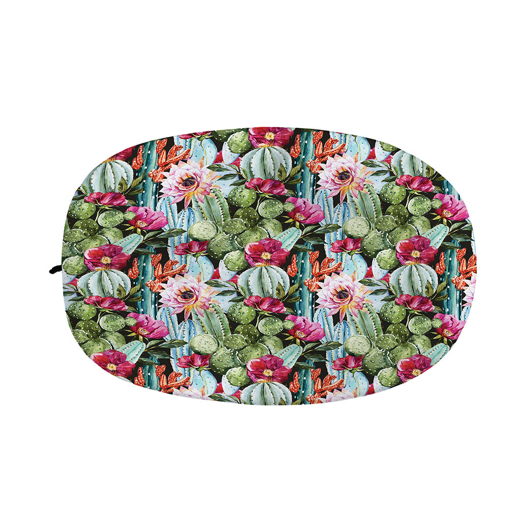 Vintage Cactus And Flower Print Car Side Mirror Covers