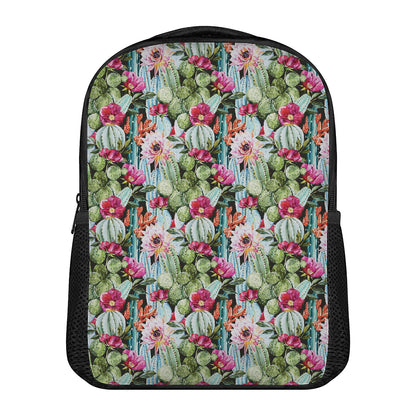 Vintage Cactus And Flower Print Casual Backpack