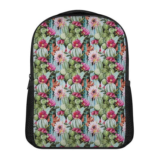 Vintage Cactus And Flower Print Casual Backpack