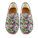 Vintage Cactus And Flower Print Casual Shoes