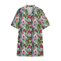 Vintage Cactus And Flower Print Cotton Hawaiian Shirt