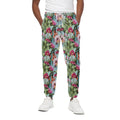 Vintage Cactus And Flower Print Cotton Sweatpants
