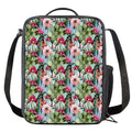 Vintage Cactus And Flower Print Crossbody Lunch Bag