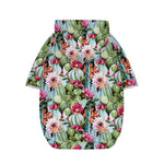 Vintage Cactus And Flower Print Dog Zip Up Hoodie