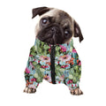 Vintage Cactus And Flower Print Dog Zip Up Jacket