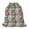 Vintage Cactus And Flower Print Drawstring Bag