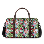 Vintage Cactus And Flower Print Duffle Bag