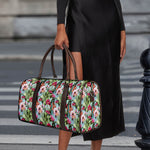 Vintage Cactus And Flower Print Duffle Bag