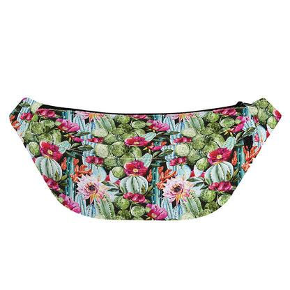 Vintage Cactus And Flower Print Fanny Pack