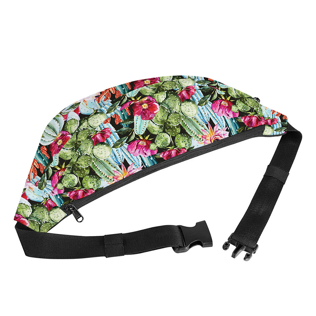 Vintage Cactus And Flower Print Fanny Pack