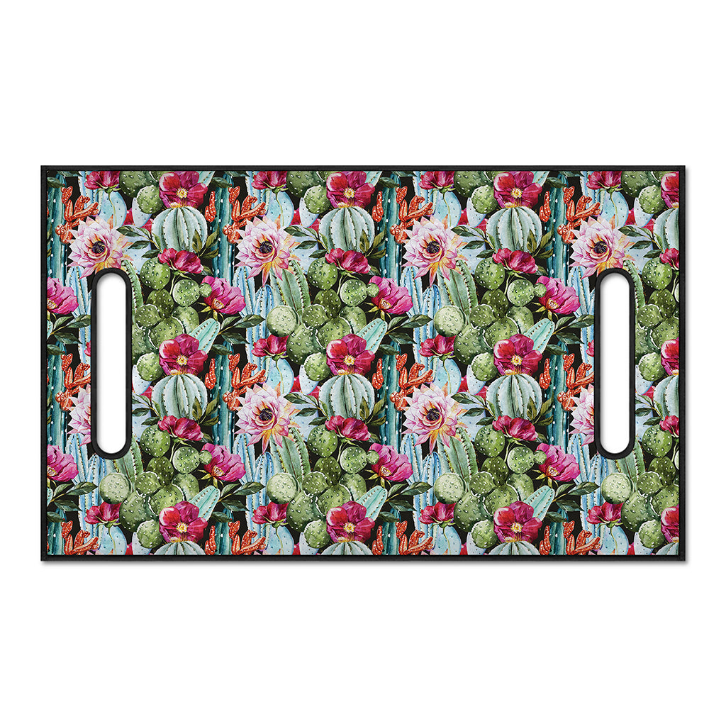 Vintage Cactus And Flower Print Golf Cart Seat Cover