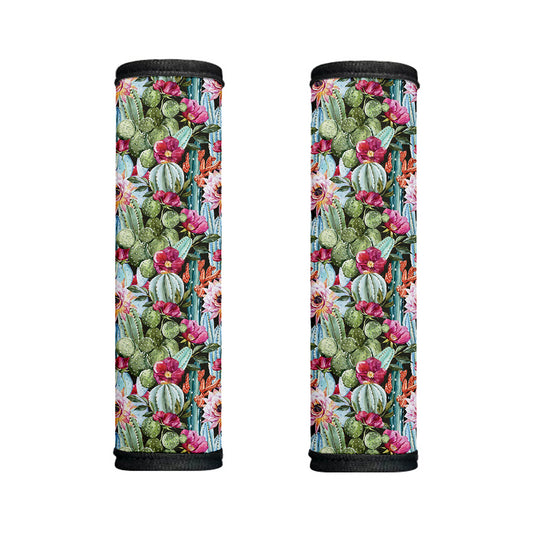 Vintage Cactus And Flower Print Handle Covers