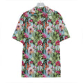 Vintage Cactus And Flower Print Hawaiian Shirt