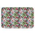 Vintage Cactus And Flower Print Indoor Door Mat