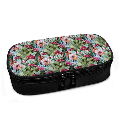 Vintage Cactus And Flower Print Insulin Cooler Travel Case