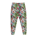 Vintage Cactus And Flower Print Jogger Pants