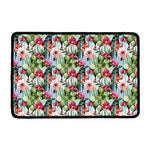 Vintage Cactus And Flower Print Kitchen Mat