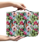 Vintage Cactus And Flower Print Leather Bible Cover