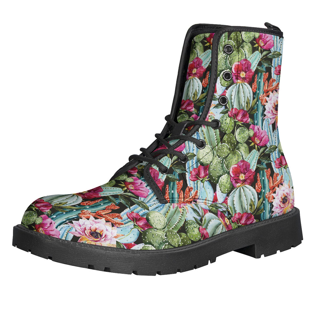 Vintage Cactus And Flower Print Backpack