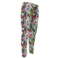 Vintage Cactus And Flower Print Men's Compression Pants