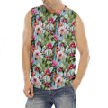 Vintage Cactus And Flower Print Men's Fitness Tank Top