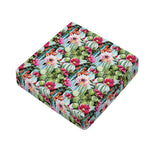 Vintage Cactus And Flower Print Outdoor Seat Cushion Cover